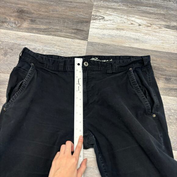 Eddie Bauer Stretch Canvas Black Mens 38x30 Classic Fit Utility Work Pants - Picture 12 of 15